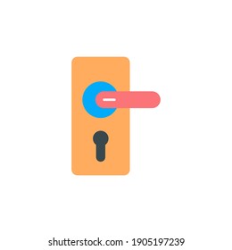 door locker vector icon illustration. door locker hotel vector design. isolated on white background