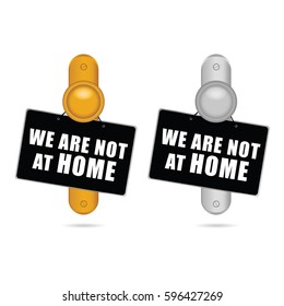 door locks set in gold and silver with message art illustration