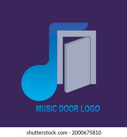 Door logo combined with music icon