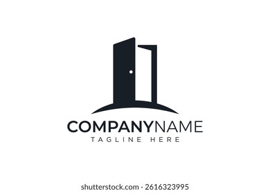 Door logo design Door logo for home and building 