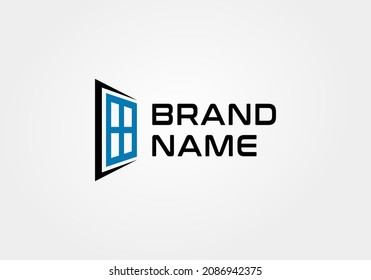 Door logo design inspiration, Door vector