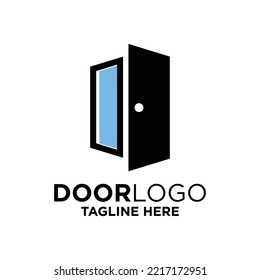 Door Logo Design Template Inspiration, Vector Illustration.