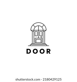 DOOR LOGO design vector illustration isolated background