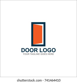 Door Logo Design Vector Illustration