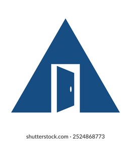 A Door Logo Design, Vector Initial Letter Logo, Initial A Logo
