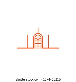 Door logo design vector inspiration