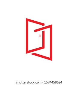 Door logo design vector inspiration