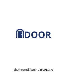 Inspiración vectorial del diseño del logotipo de la puerta