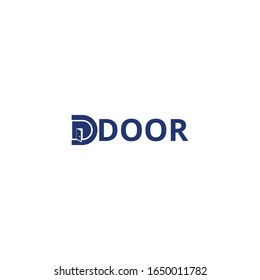 Inspiración vectorial del diseño del logotipo de la puerta