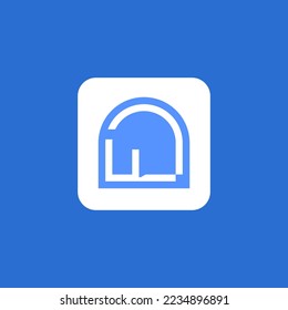 Door Logo Design.Letter D,FLD Logo Design Vector Template.
