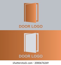 door logo with gradient color