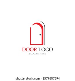 door logo for home and building vector