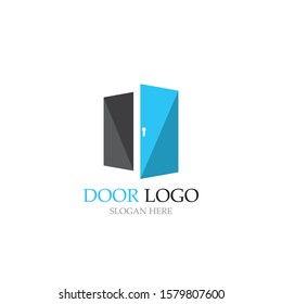 door logo for home and building vector