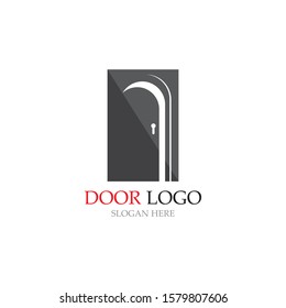 door logo for home and building vector