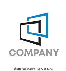 door logo icon design template sign