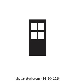 Door logo icon design vector template