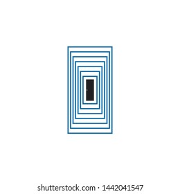 Door logo icon design vector template