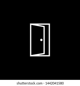Door logo icon design vector template