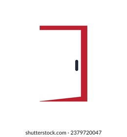 diseño de ilustración de vector de icono de puerta