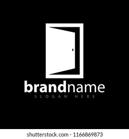 Door logo icon vector template
