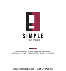 Door logo. Minimalist. Simple logo vector illustration