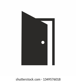 Door logo simple design icon vector