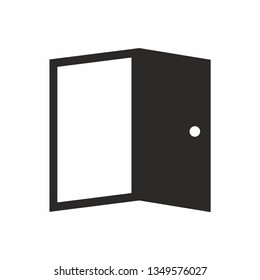 Door logo simple design icon vector