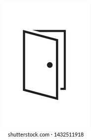 	
Door logo simple design icon vector