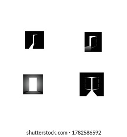 door logo stock illustration design