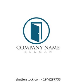 Door logo and symbol vector 