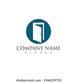 Logo de la puerta y vector de símbolo 
