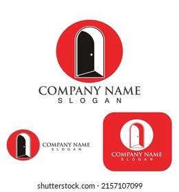 Door logo and symbol vector 