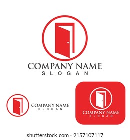 Door logo and symbol vector 