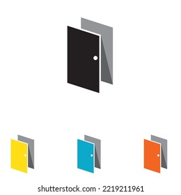 Door logo and symbol vector 