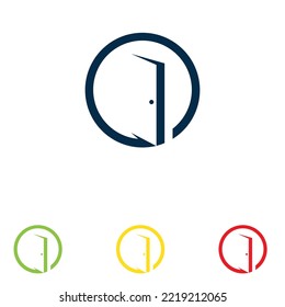 Door logo and symbol vector 