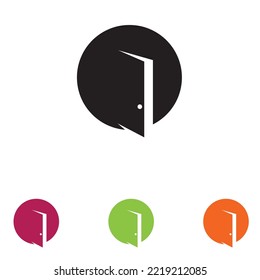 Türlogo und Symbol, Vektorgrafik 