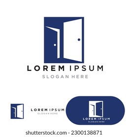 Door logo and symbol vector 