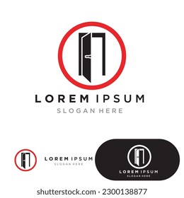 Door logo and symbol vector 