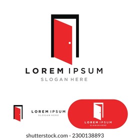Door logo and symbol vector 