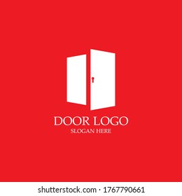 door logo and symbol vector image