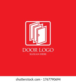 door logo and symbol vector image