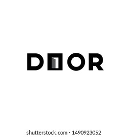 door logo templates modern and simple