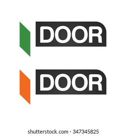 door logo vector.