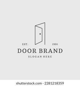 Tor Logo Vektorsymbol Illustration hipster vintage Retro .