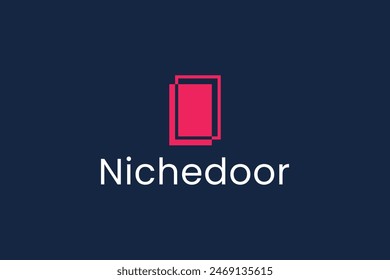 Ilustración del Vector del logotipo de la puerta
