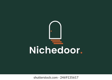 door logo vector icon illustration