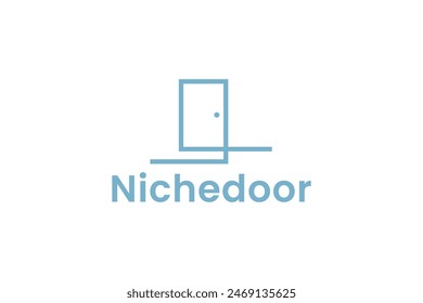 Ilustración del Vector del logotipo de la puerta