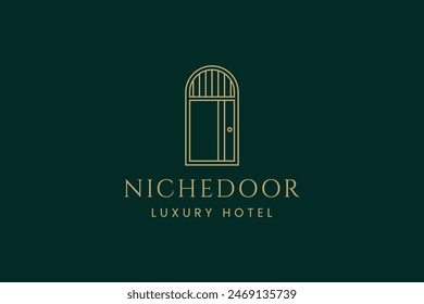 door logo vector icon illustration