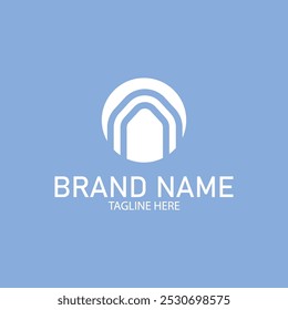 Diseño de Plantilla de ilustración de icono de Vector de logotipo de puerta
