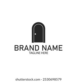 door logo vector icon illustration template design